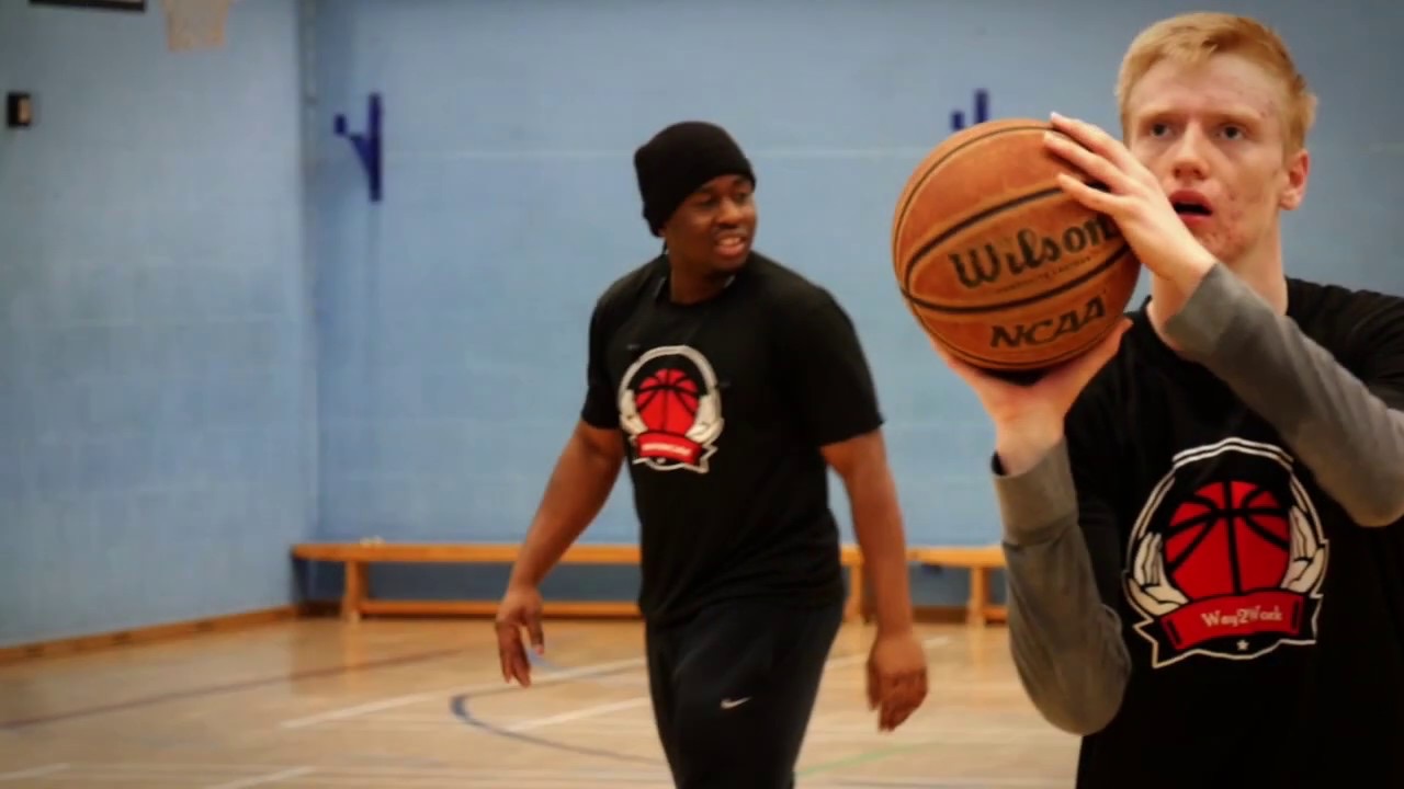 Way2Work coach and player during a shooting session, still from the This is Way2Work film
